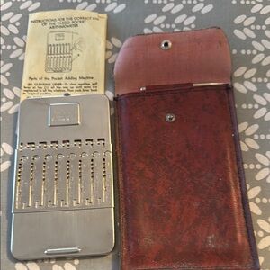 Vintage Pocket Tasco pocket Arithometer with Case